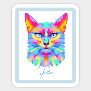 Cat purr Sticker